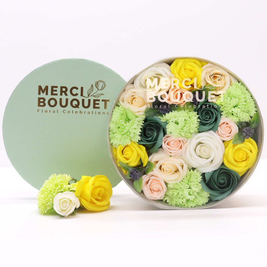 Round Box - Spring Celibrations - Yellow & Greens – House Of Essence