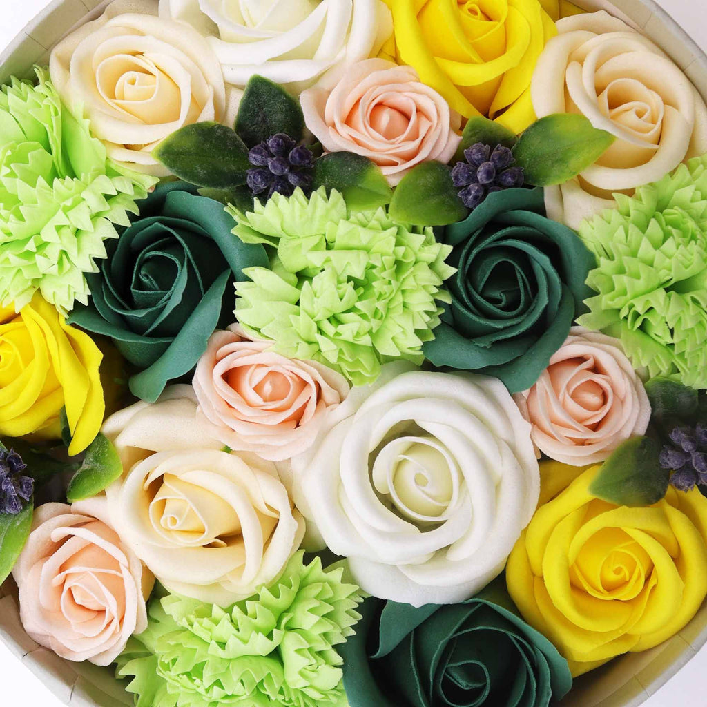 Round Box - Spring Celibrations - Yellow & Greens – House Of Essence