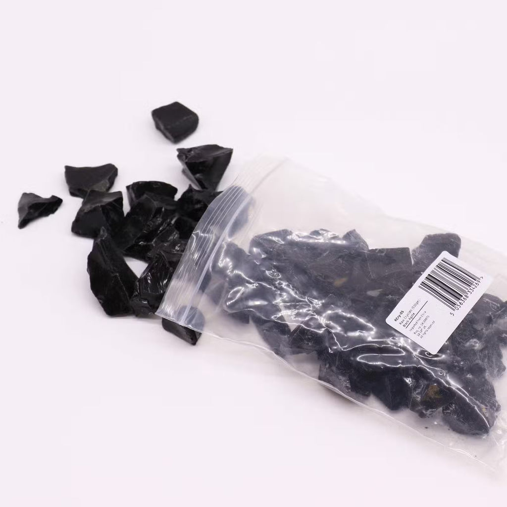 1x Raw Crystals (500gm) - Black Agate