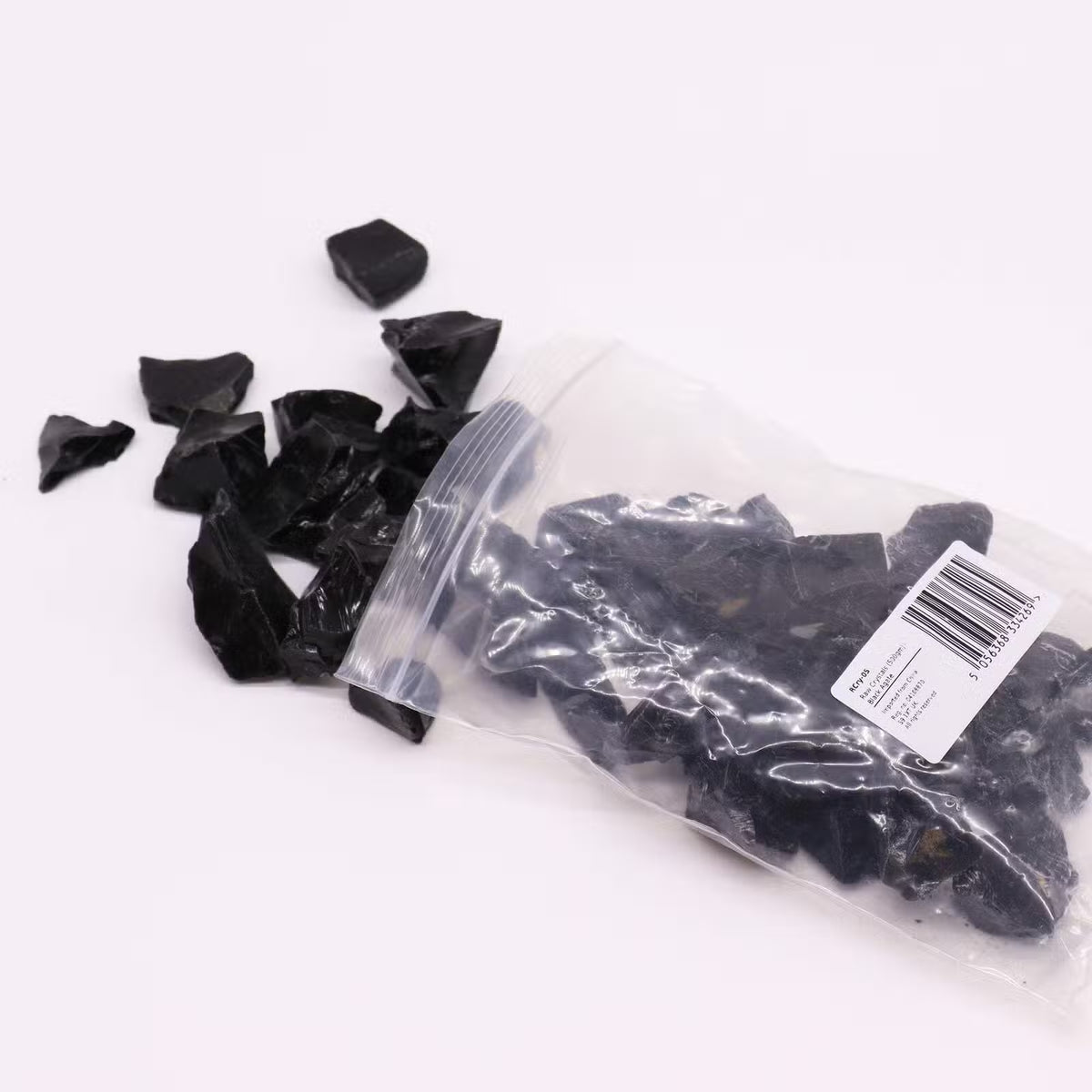 1x Raw Crystals (500gm) - Black Agate