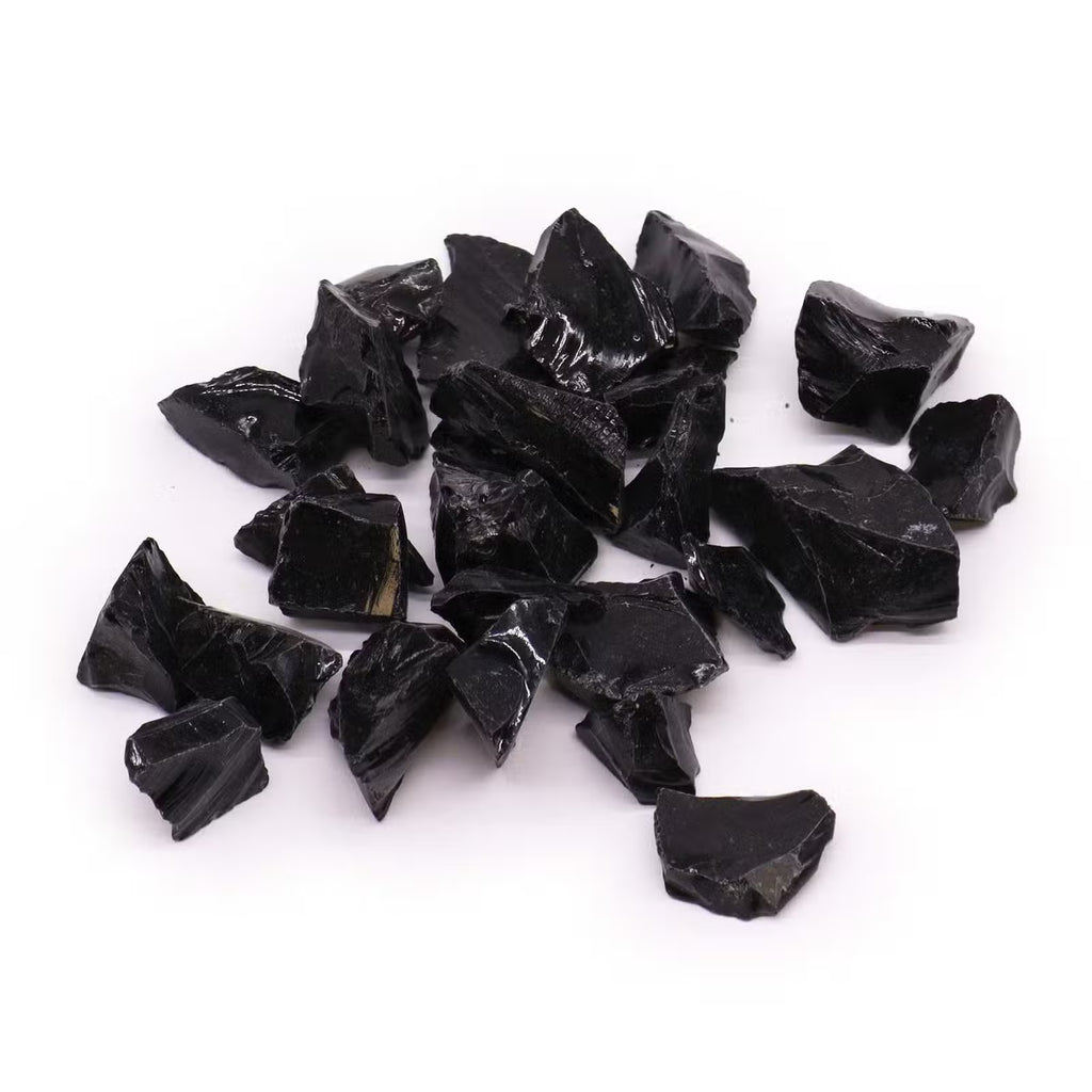 1x Raw Crystals (500gm) - Black Agate