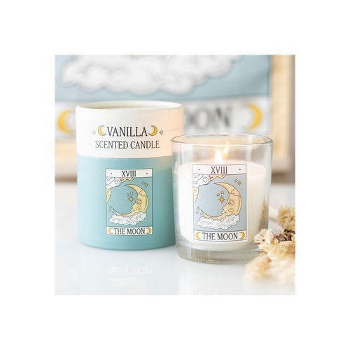 The Moon Vintage Tarot Vanilla Candle