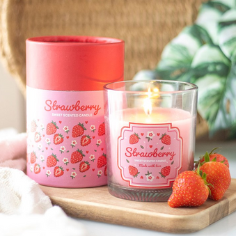 Strawberry Scented Candle