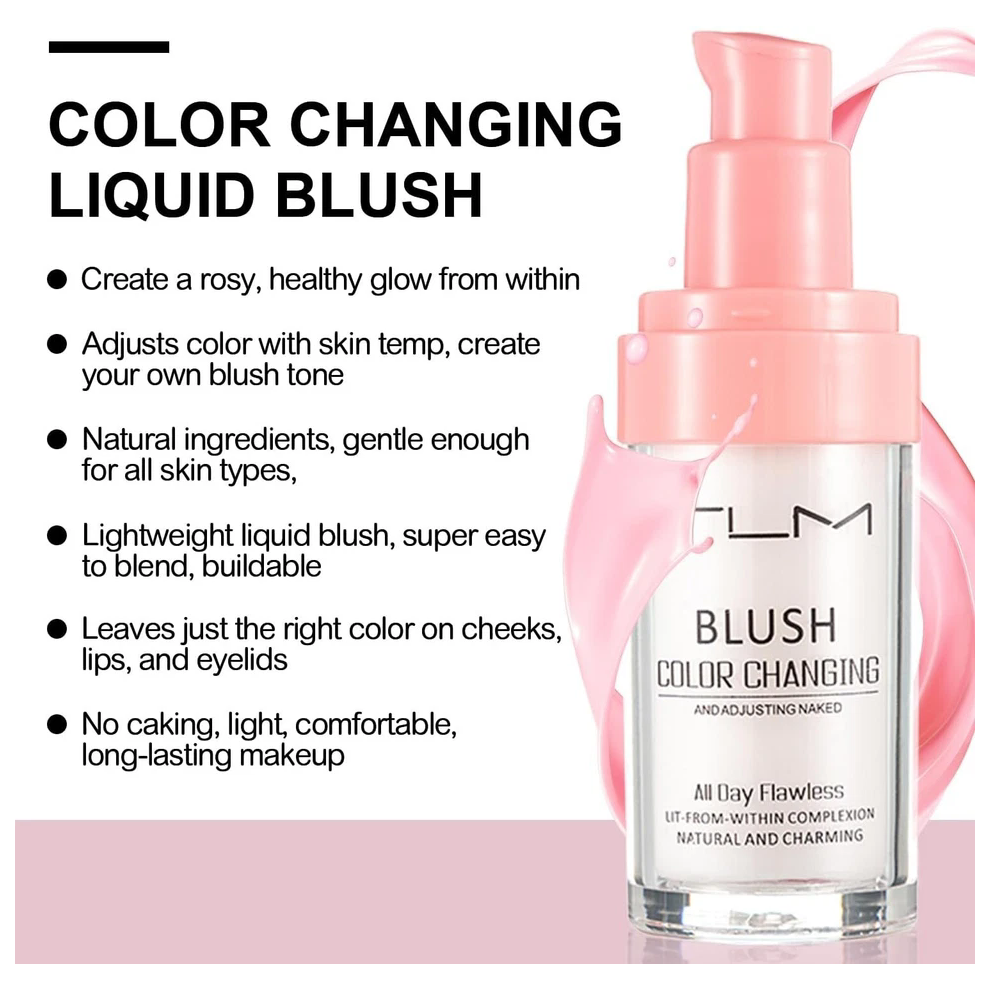 2-Piece TLM Colour Changing Blush – All-Day Flawless Liquid Blush