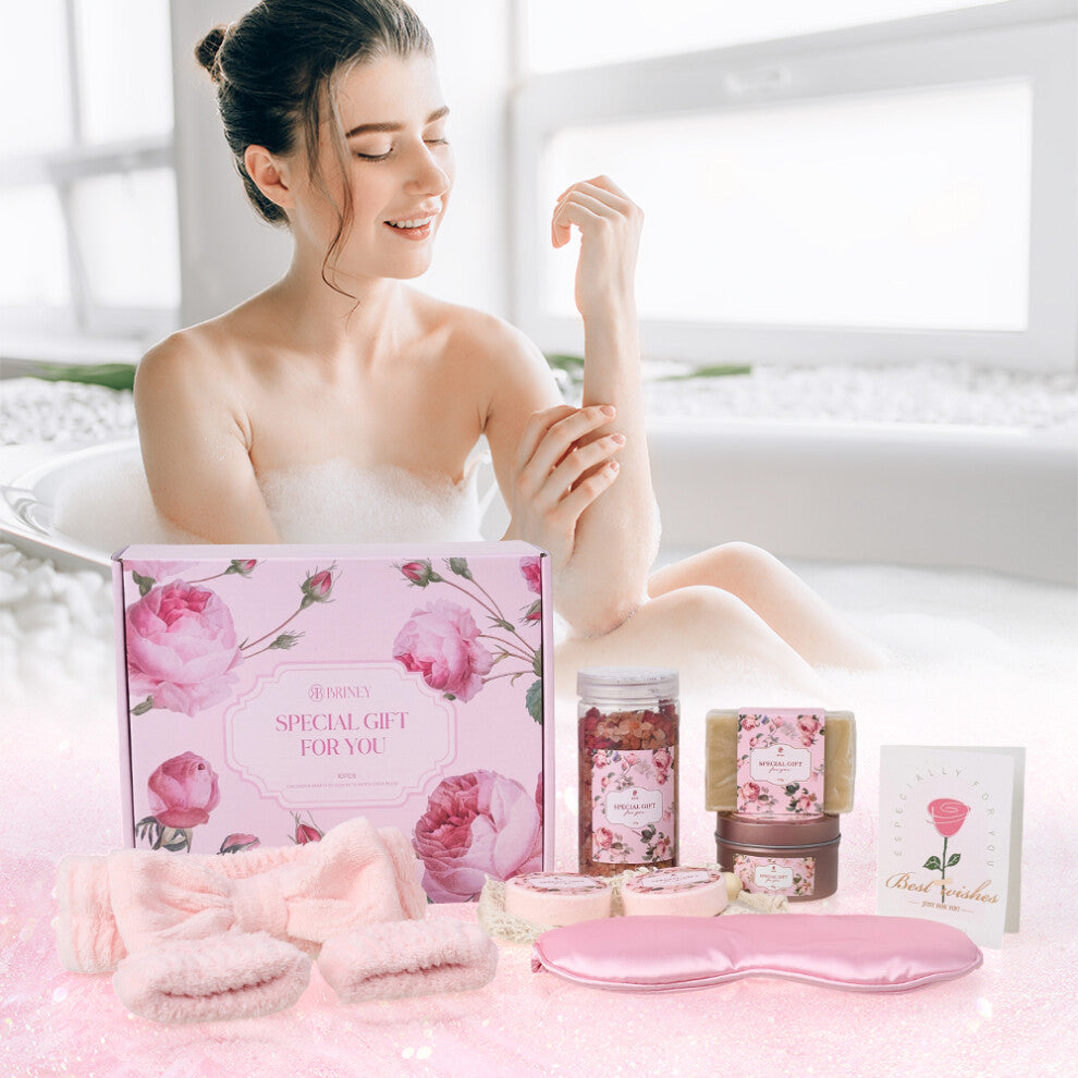 Rose-Scented Self-Care Spa Gift Set