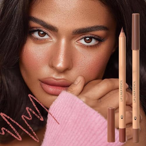 12-Piece Cream Lip Liner Pencil Set – Waterproof, Long-Lasting Matte Lip Liners